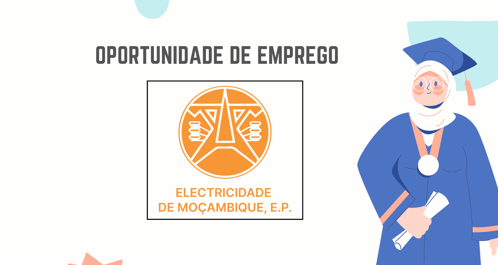 A edm está a recrutar (06) técnicos de diferentes áreas