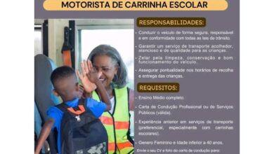 Vaga motorista de carrinha escolar (kuthola)