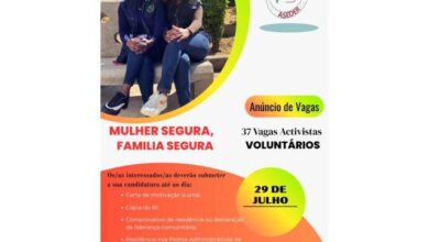 A aseder esta a recrutar 37 activistas voluntários