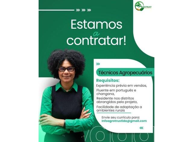 Estágio remunerado para (10) técnicos agropecuários (m/f)