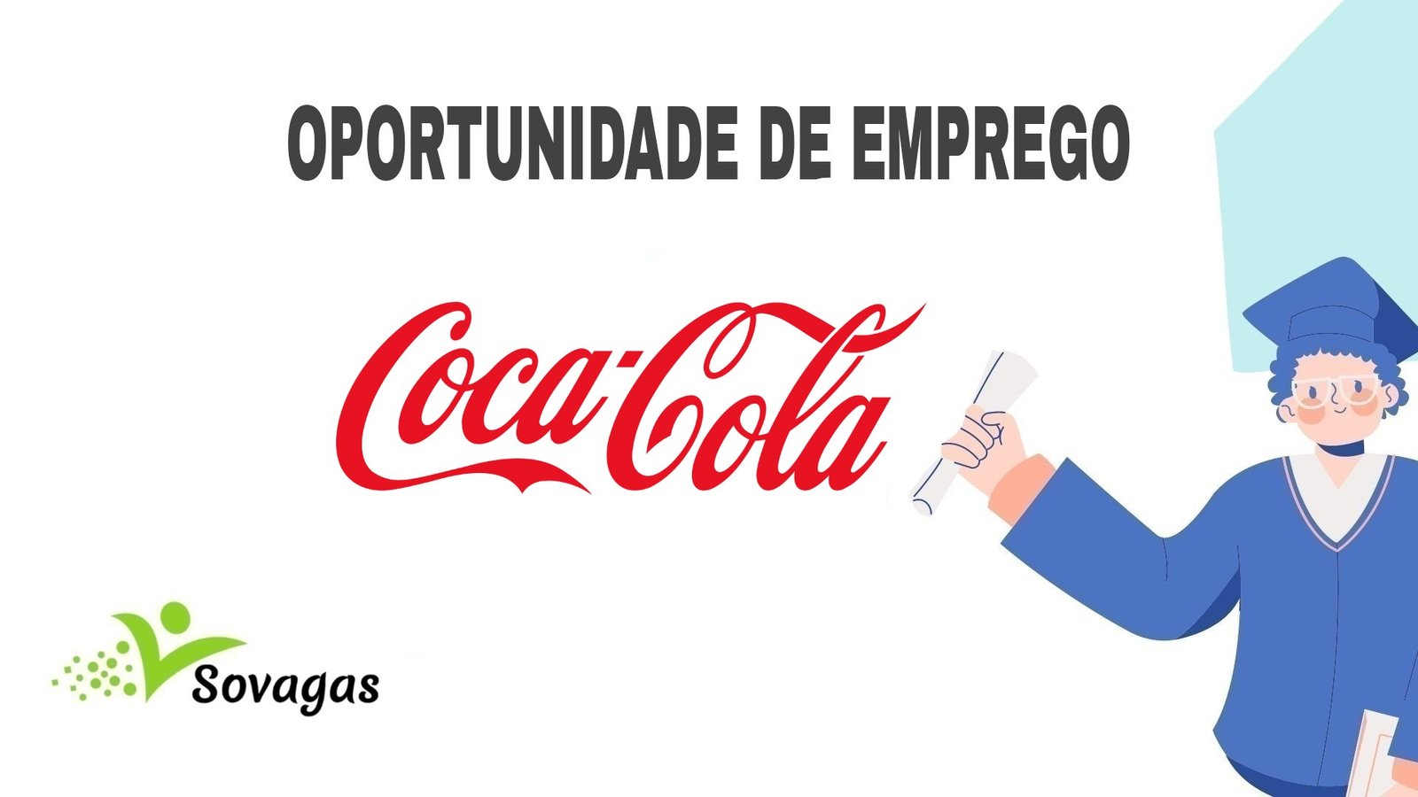 A coca cola está recrutar novo pessoal