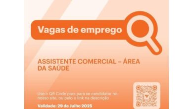 Vaga assistente comercial – Área da saÚde
