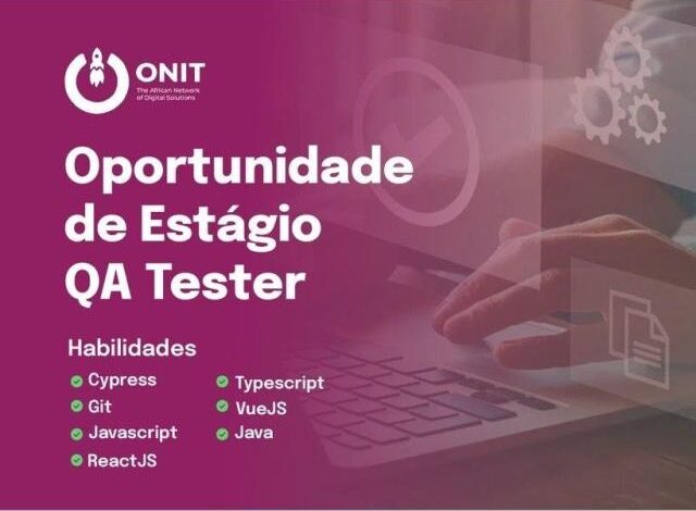 Vaga de estágio em qa tester
