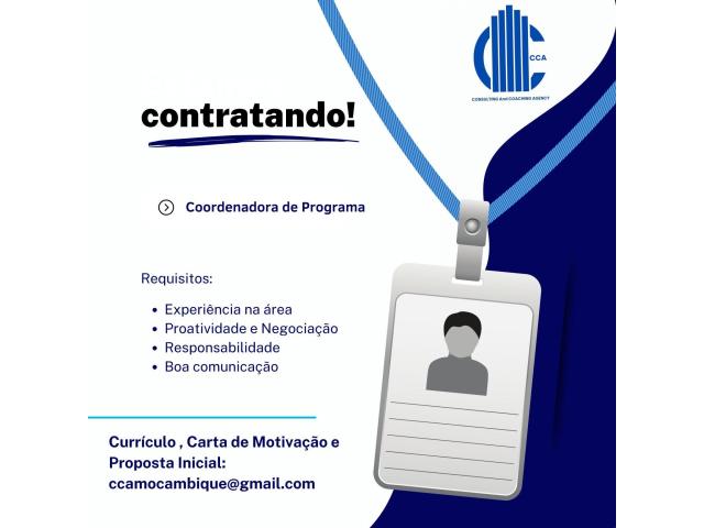Vaga – coordenadora do programa espaço empreendedor
