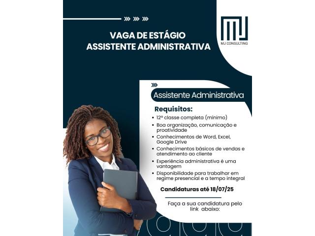 Vaga – estagiária assistente administrativa (feminino)