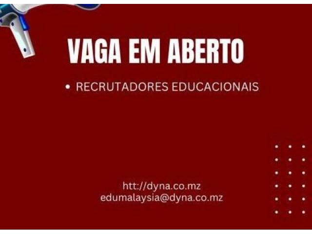 Vagas – recrutadores educacionais (para todas as províncias de moçambique)