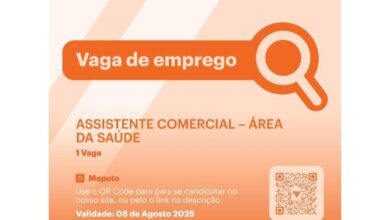 Vaga – assistente comercial na Área de saúde
