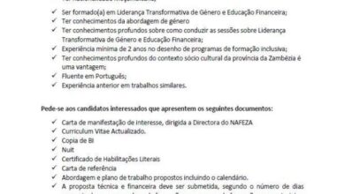 Vaga – formador(a), para formação sobre liderança transformativa de género