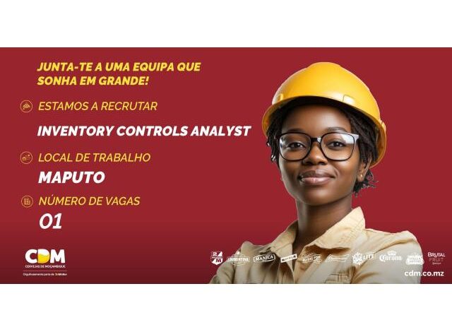 Vaga – inventory controls analyst (cdm)