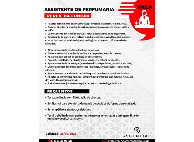 Vaga para marketeer maputo