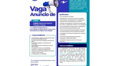 Vagas de emprego para gestores de casos (vários locais)
