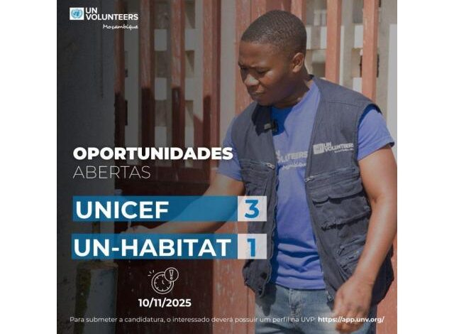 As nações unidas abre (4) oportunidades de voluntariado