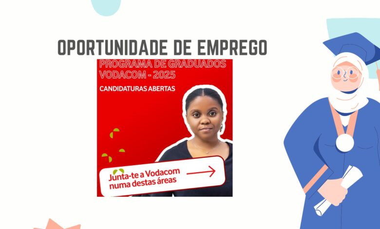 A vodacom está a recrutar candidatos sem experiência para o