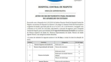 Aisvo de abertura de concurso: (103) vagas no ministerio da