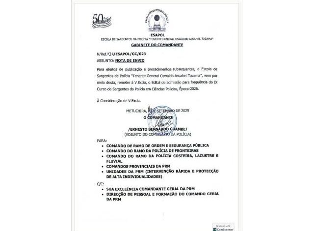 Edital esapo 2025/2026: (400) vagas para o ix curso de
