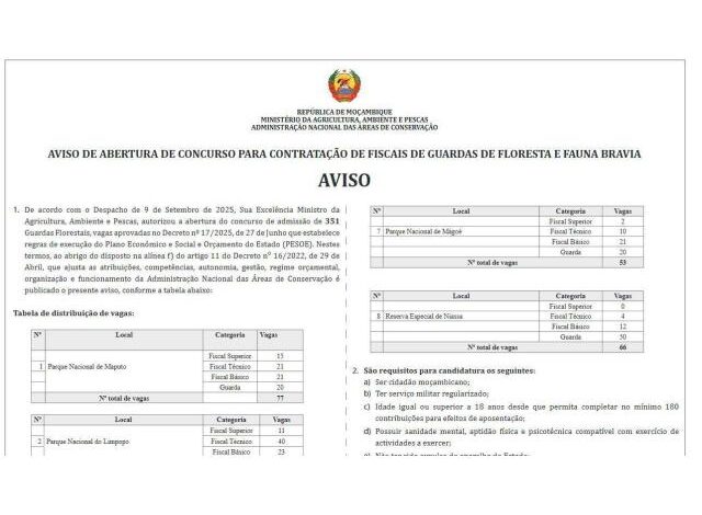 O estado esta a contratar (351) funcionarios com 7ª