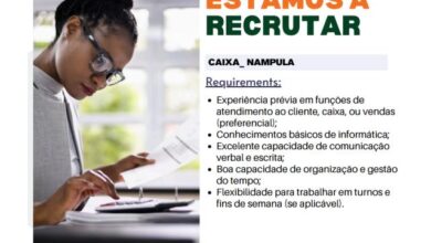 Vaga para caixa mais vagas