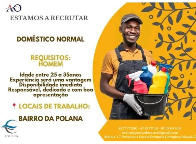 Vaga para empregada doméstica mais vagas