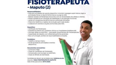 Vagas para (2) fisioterapeutas mais vagas