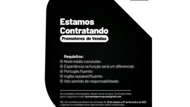 Vagas para promotores de vendas