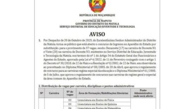 Vagaspara (37) docentes mais vagas