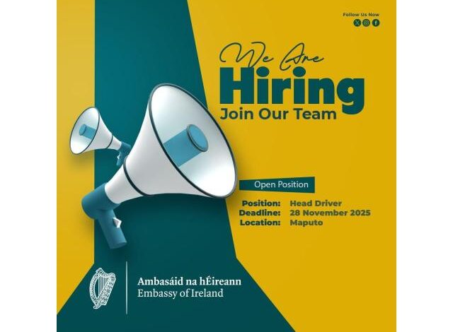 Vaga – head driver (motorista chefe)