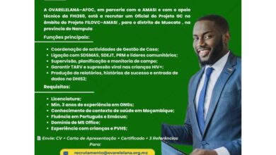 Vaga – oficial do projecto – muecate