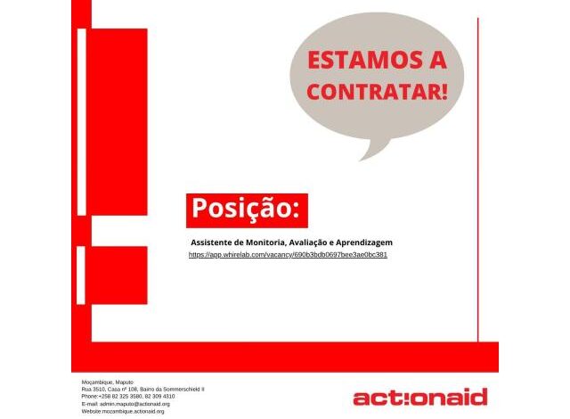 Vagas para (02) assistentes de monitoria, avaliação e aprendizagem