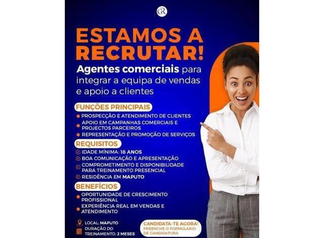 Vagas para assistente comercial (vendas)