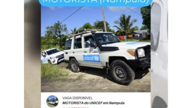 Estamos a recrutar na posicacao de motorista unicef