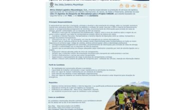 Vagas para (7) agentes de despacho de mercadorias