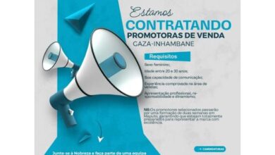 Vagas para promotores de vendas gaza e inhambane