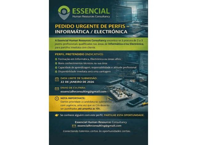 (03) vagas – informática/eletrônica mais vagas
