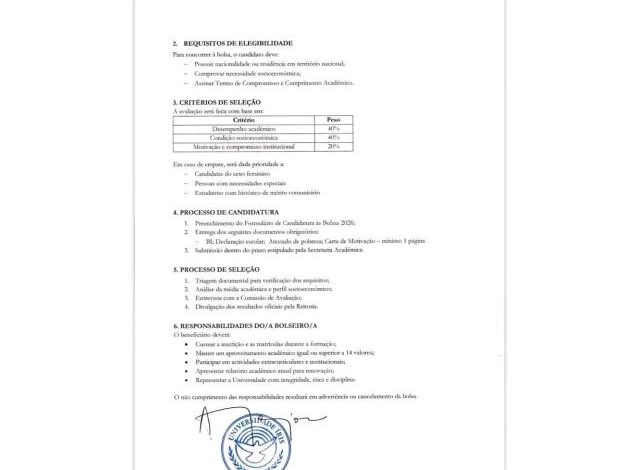 Universidade Íris abre candidaturas À bolsa de estudo 2026