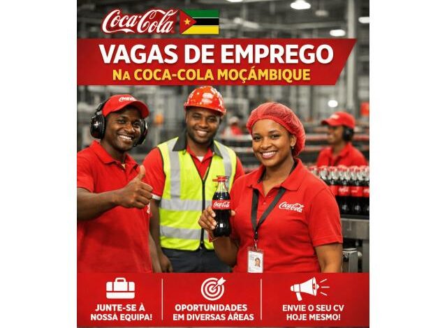 A cocacola mocambique esta a recrutar candidate se ja!