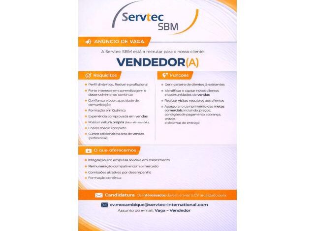 Vaga – vendedor(a) mais vagas