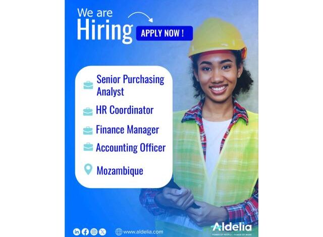 A aldelia, abre (04) vagas de emprego em diversas áreas