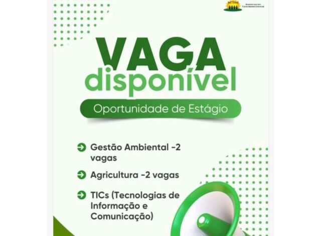 A associação tagumanicanave (actag mz), abre (05) vagas de emprego em