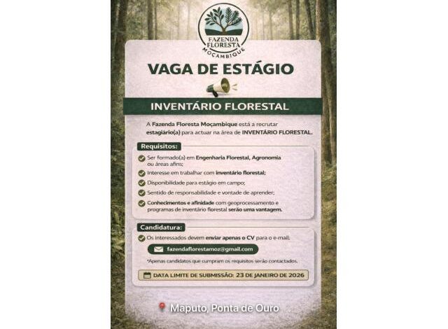 Vaga de estÁgio – inventÁrio florestal