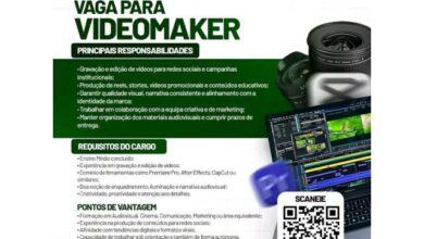 Vaga para videomaker / videÓgrafo