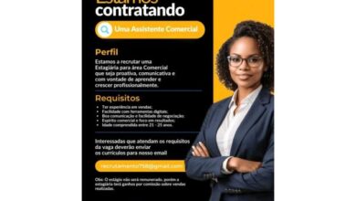 Vaga – estÁgio para assistente comercial