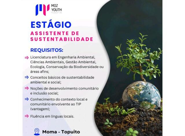 Vaga – estÁgio para assistente de sustentabilidade