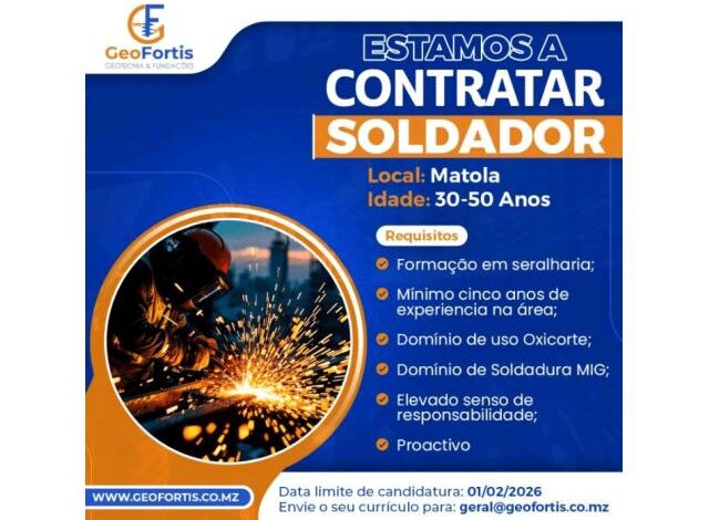Vaga – soldador |matola mais vagas