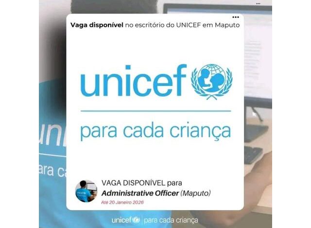 Vaga para administrative officer em maputo
