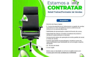 Vaga para formador de vendas