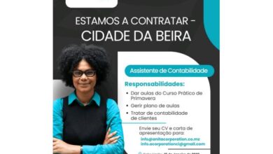 Vaga – assistente de contabilidade