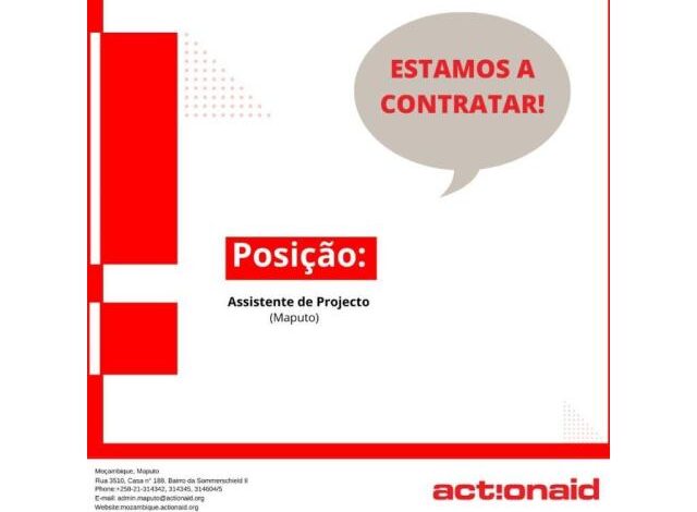 Vaga – assistente de projecto