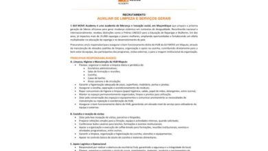 Vaga – auxiliar de serviços gerais