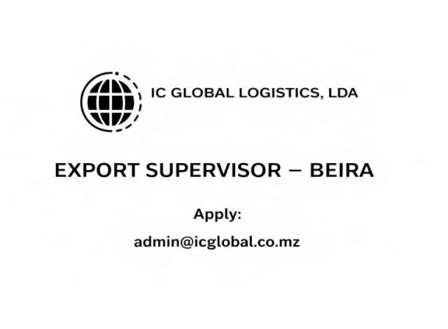 Vaga – export supervisor mais vagas