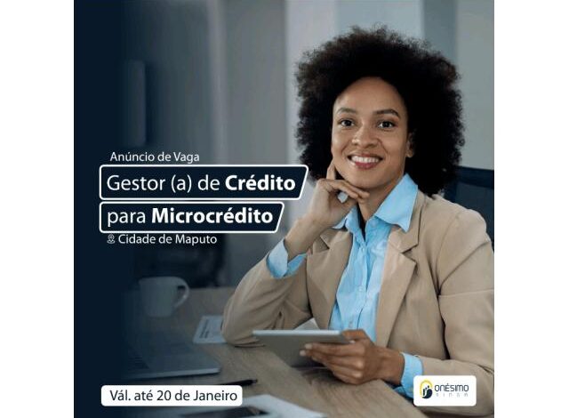 Vaga – gestor(a) de crédito para microcrédito